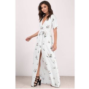 Tobi White Floral Maxi Dress